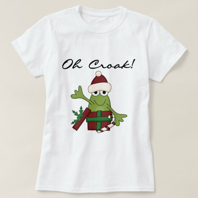 Bah Humbug Sapo Camisetas de Natal e presentes (Frente do Design)