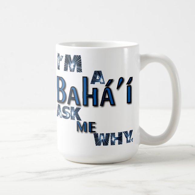Bahai pergunta-me porque caneca (Direita)