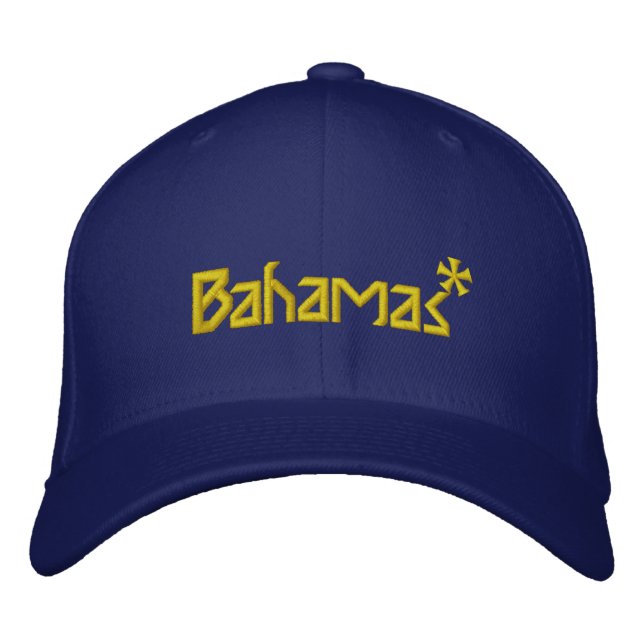 Bahamas Bordado Boné de Baseball (Frente)
