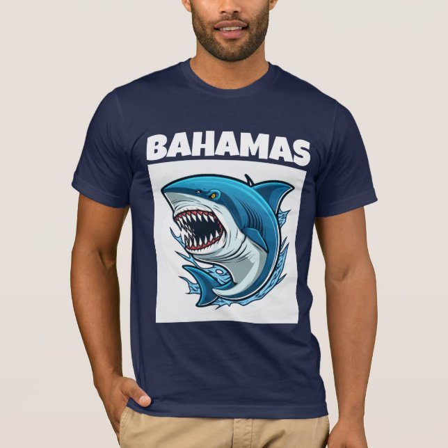 BAHAMAS SHARK FLORIDA T-SHIRTS T-SHIRT (Frente)