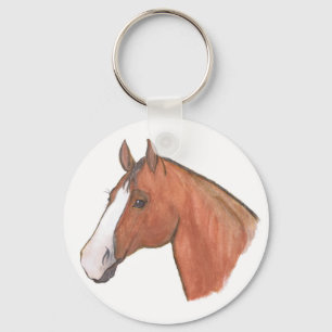 "Baía com chaveiro do cavalo da chama"