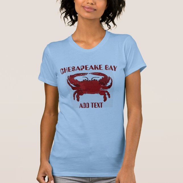 Baía de Chesapeake, Caranguejo, Camiseta (Frente)