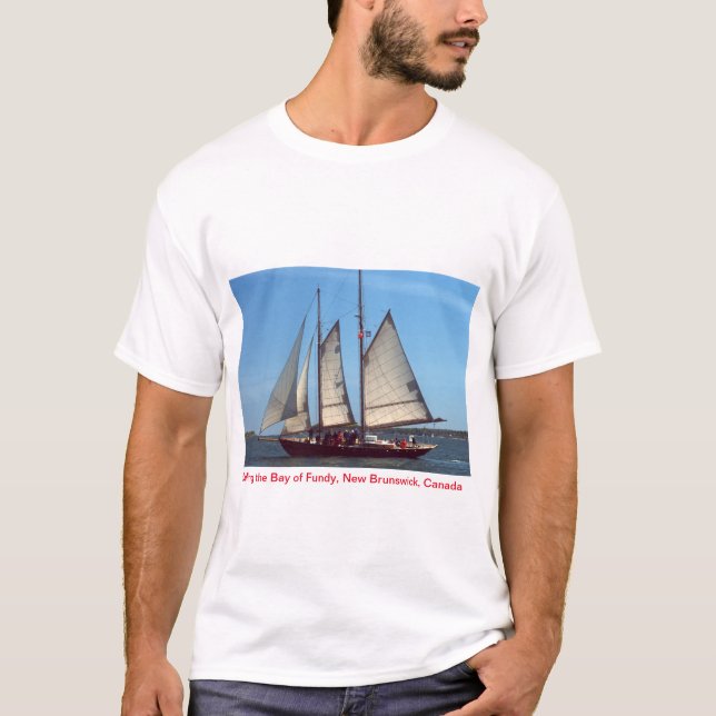 Baía de Fundy, t-shirt de Novo Brunswick, Canadá (Frente)