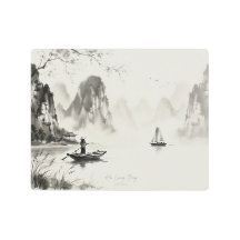 Baía de Ha Long Vietnã Paisagem a Tinta Nanquim