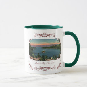 Baía esmeralda - caneca de café de Lake Tahoe