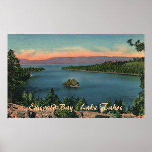 Baía esmeralda - poster de Lake Tahoe