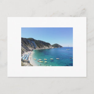 Baía turquesa italiana - cartão postal fotográfico