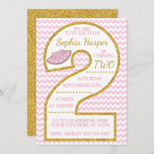 Bailarina do convite   do segundo aniversário do