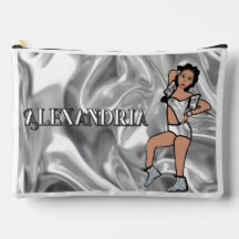 Bailarina Majorette Personalizada Líquido Prata #2
