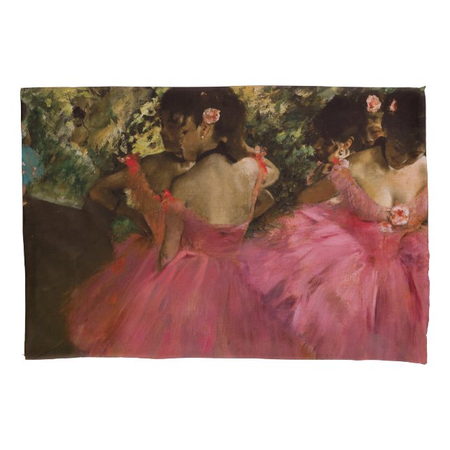 Bailarinas no rosa por Edgar Degas (Frente)