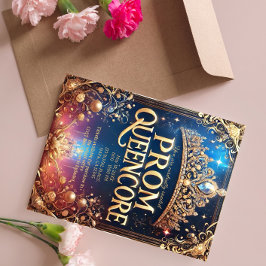 Baile de formatura Queencore Convite : tema real i