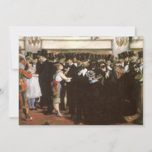 Baile de Máscaras na Ópera por Edouard Manet