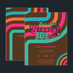 Bairro da dança do Disco Retroativo dos anos 70 Bo<br><div class="desc">Diversão de partiware de aniversário de 70 anos.</div>