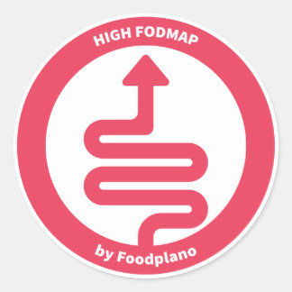 Baixa etiqueta da dieta de FODMAP para alimentos