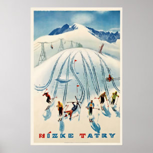 Baixas Tatras Nizke Tatry Eslováquia Poster de Esq