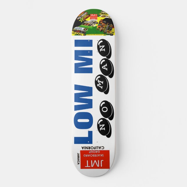 BAIXO MI NÃO HOMEM! 20,95 cm Skateboard Deck (Frente)