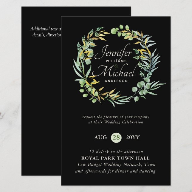 Baixo Orçamento Rede de Casamento Orçamento Orçame (Frente/Verso)