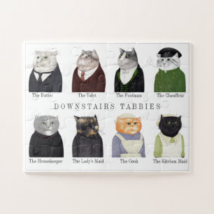 BAIXO TABBIES 11x14 Grandes Peças Quebra-cabeça
