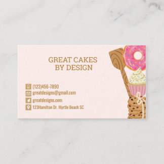 Bakery Pastery Chef Cartão de visita