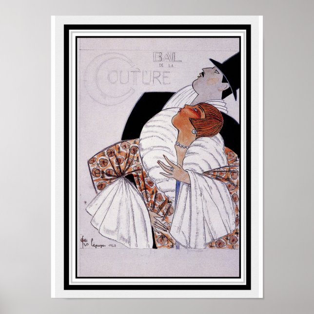 Bal De La Couture 12 x 16 Poster (Frente)