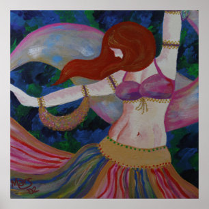 Baladi, impressão bonito do poster da arte do