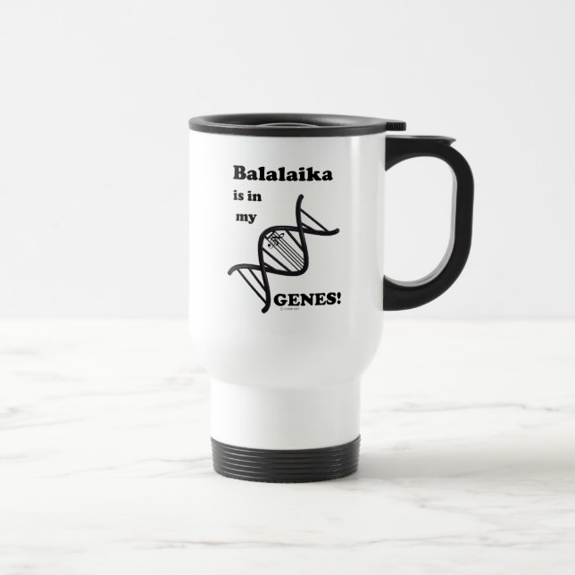 Balalaika Está Em Meus Genes! Caneca de viagem (Direita)