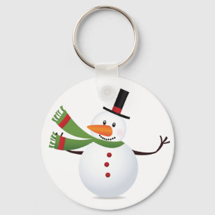 Balançando Cenoura Nariz Nose Botão Neve Chaveiro