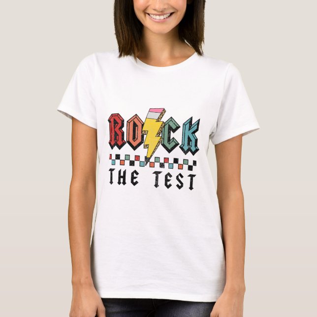 Balançar Camisas Do Dia De Teste Para Professores  (Frente)
