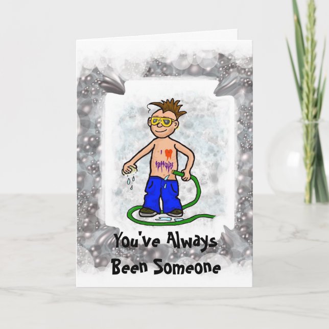 Balancim que lava fora do cartão de aniversário (Frente)