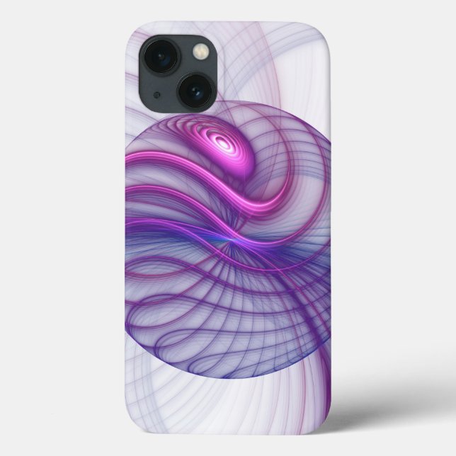 Balanço Bonito Arte Fractal Abstrata Moderna Rosa (Verso)