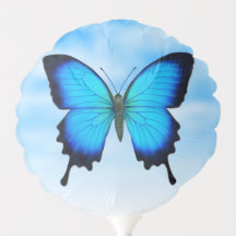 Balão-borboleta-de-cauda-azul Úmido