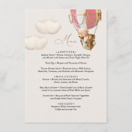 Balão Chá de fraldas do Urso do Menu