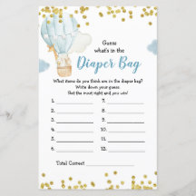 Balão de ar quente adivinha o que há na Fralda?