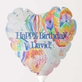 Balão de Ar Quente, Aquarela, Feliz Balão de Anive