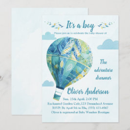 Balão de ar quente é um convite para Chás de frald