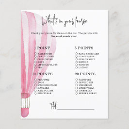 Balão de ar quente - O que há no chá de fraldas da