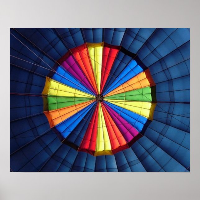 Balão de ar quente poster Dentro (Frente)