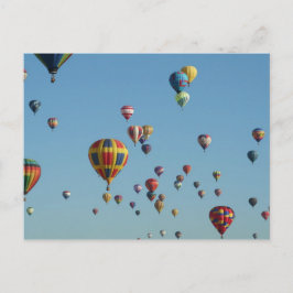 Balão de Ar Quente Preencheu o Céu Cartão Postal