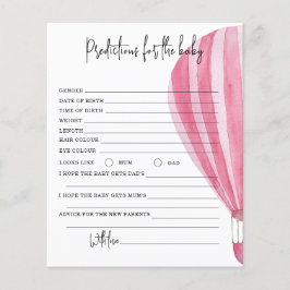 Balão de ar quente - previsões e conselho bebê