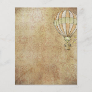 Balão de ar quente vintage viagem tehemed 