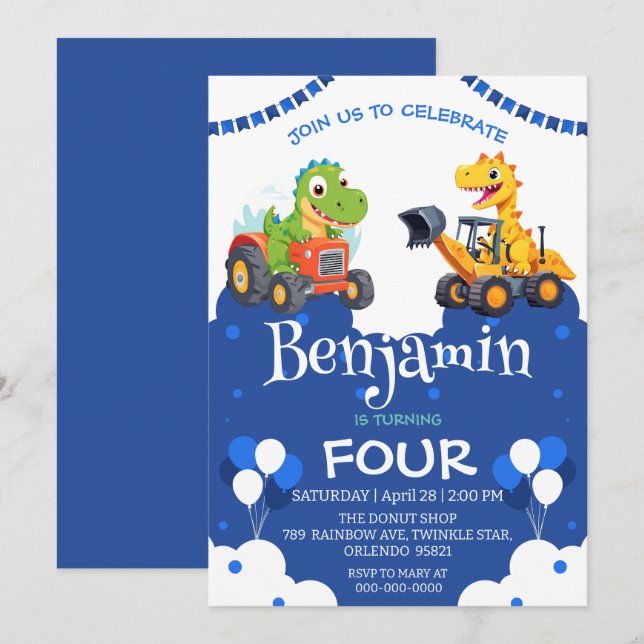 Balão de caminhão da escavadora de escavação de di (Frente/Verso)