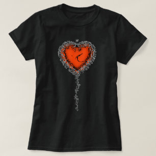 Balão de coração sacudido v2 T-Shirt