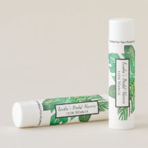 Balão de Lip de Folhas Tropicais Personalizadas da