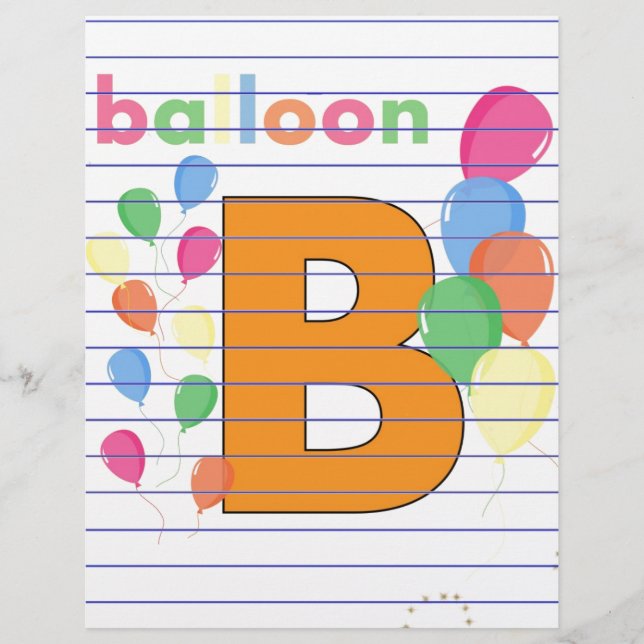 Balão - Letra B (Frente)
