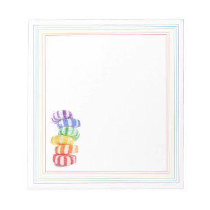 BALAS ARCO-ÍRIS Bloco de Notas 5.5x6