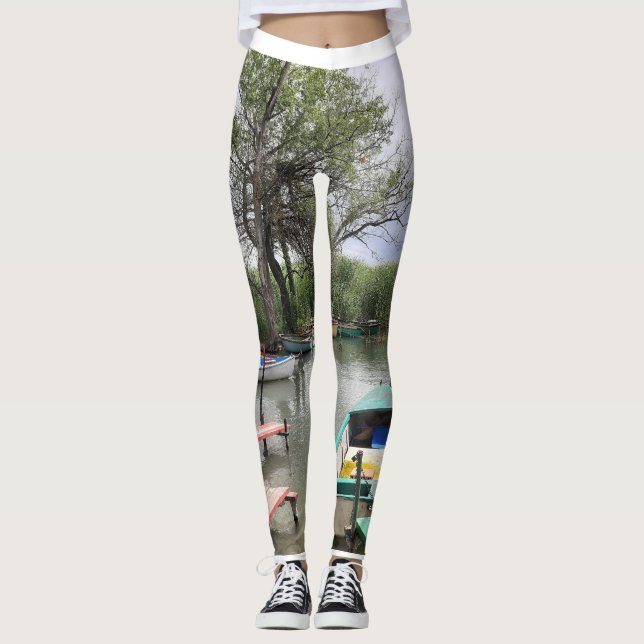 Balaton - Leggings do barco e da natureza para mul (Frente)