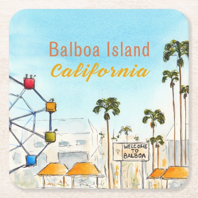 Balboa Island Newport Beach Porta-copos (Frente)