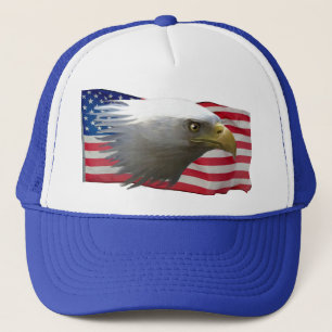 Bald Eagle e EUA Bandeira Boné Patriótico