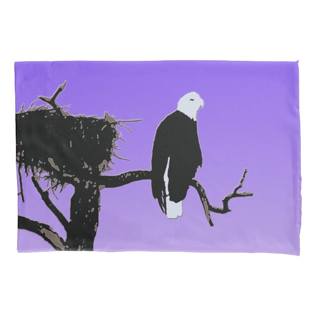 Bald Eagle em Sunset - Arte original sobre a vida  (Frente)