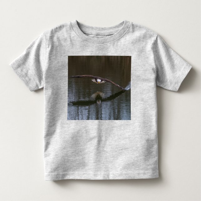 Bald Eagle no voo Toddler T-Shirt (Frente)